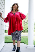 Load image into Gallery viewer, “Vanessa” Velvet Tunic
